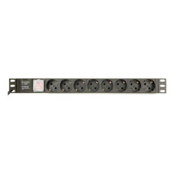 Gembird Πολύπριζο Rack 8 Schuko (eg-pdu-014-C14) (Gemeg-pdu-014-C14)