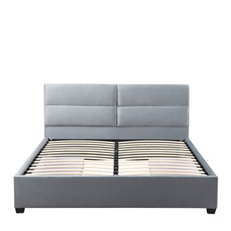 Κρεβάτι Διπλό ArteLibre PRODREAM Γκρι Ύφασμα 206x169x96cm (Στρώμα 160x200cm)