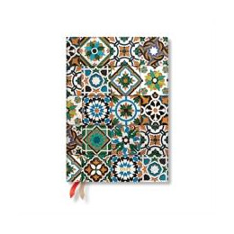 Porto (Portuguese Tiles) Midi 12-Month day-at-a-Time Hardback Dayplanner 2025 (Elastic Band Closure)