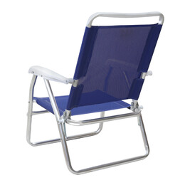 Καρεκλάκι Παραλίας alu Megapap Αλουμινίου Χρώμα Μπλε 54x52x80εκ.