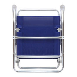 Καρεκλάκι Παραλίας alu Megapap Αλουμινίου Χρώμα Μπλε 54x52x80εκ.