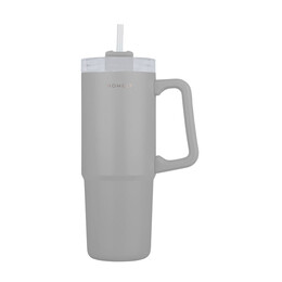 Homely Θερμος Straw Tumbler 900ml Pebble Gray