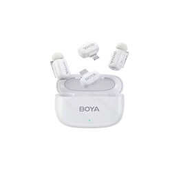 Boya Mini Iphone Lightning & Type-c White - 2,4ghz 2mic Wireless Microphone With Charging box