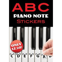 A b c Piano Note Stickers