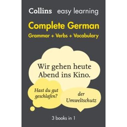 Easy Learning German Complete Grammar, Verbs and Vocabulary (3 Books in 1)