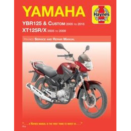 Yamaha Ybr125 (05 - 16) & Xt125r/x (05 - 09) Haynes Repair Manual