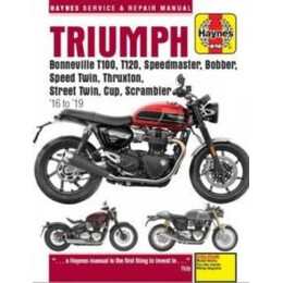 Triumph Bonneville T100, T120, Speedmaster, Bobber, Speed Twin, Thruxton, Street Twin, Cup, Scrambler (16 to 19)