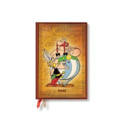 Asterix & Obelix (The Adventures of Asterix) Mini 12-Month Horizontal Hardback Dayplanner 2025 (Elastic Band Closure)