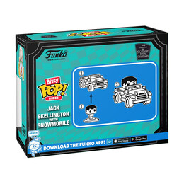 Funko Bitty Pop! Rides: the Nightmare Before Christmas - Jack Skellington With Snowmobile Vinyl Figures