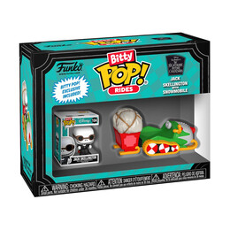 Funko Bitty Pop! Rides: the Nightmare Before Christmas - Jack Skellington With Snowmobile Vinyl Figures