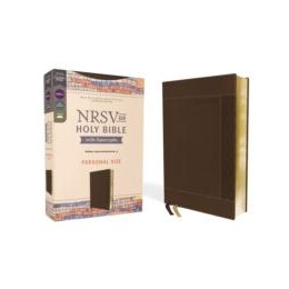 Nrsvue, Holy Bible With Apocrypha, Personal Size, Leathersoft, Brown, Comfort Print