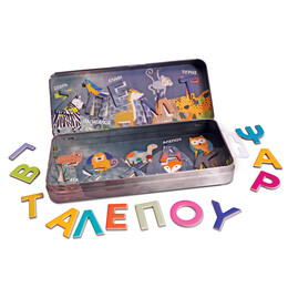 HappiHobbi Magnet Tin Γράμματα & Αριθμοί Εκπαιδευτικοί Χάρτινοι Μαγνήτες Για 3+ Χρονών