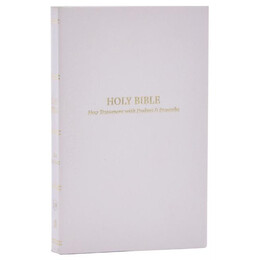 Kjv Holy Bible: Pocket new Testament With Psalms and Proverbs, White Softcover, red Letter, Comfort Print: King James Version