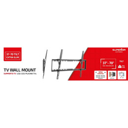 Superior Επιτοίχια Βάση Τηλεόρασης Tilt Extra Slim 37"-70" (Supstv015) (Sprsupstv015)