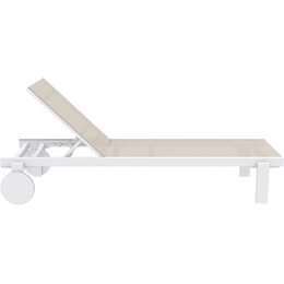 CASABLANCA ΞΑΠΛΩΣΤΡΑ WHITE/TAUPE ΑΛΟΥΜ-ΠΟΛ/ΝΙΟΥ