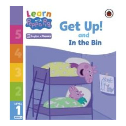 Learn With Peppa Phonics Level 1 Book 4 – get up! and in the bin (Phonics Reader)