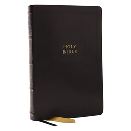 Kjv Holy Bible With Apocrypha and 73,000 Center-Column Cross References, Black Leathersoft, red Letter, Comfort Print: King James Version