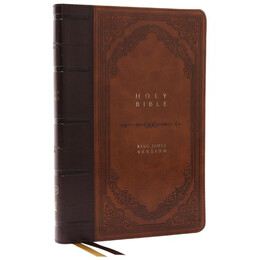 Kjv Holy Bible: Giant Print Thinline Bible, Brown Leathersoft, red Letter, Comfort Print: King James Version (Vintage Series)