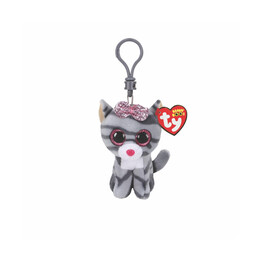 As ty Beanie Boo's: Kiki the Grey cat - Keychain Plush 8,5cm (1607-35243)