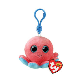 As ty Beanie Boo's: Sheldon the Coral Octopus - Keychain Plush 8,5cm (1607-35255)