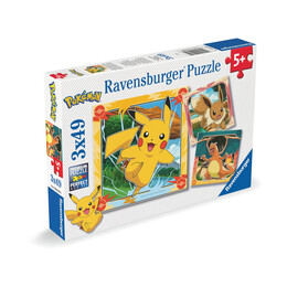Ravensburger Puzzle: Pokemon Pikachu (3x49 Pcs) (12004062)