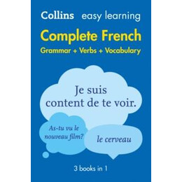 Easy Learning French Complete Grammar, Verbs and Vocabulary (3 Books in 1)