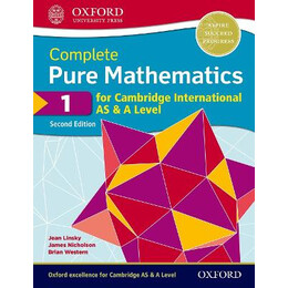 Complete Pure Mathematics1 for Cambridge International as   a Level