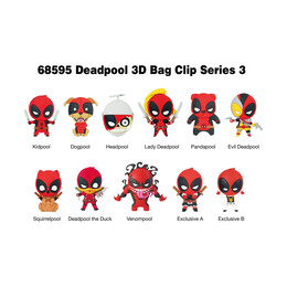 Monogram Marvel: Deadpool (Blind Bag/random) 3d Foam bag Clips Figures