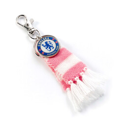 Carat Shop Chelsea fc - Pink Stripe Scarf and Logo Backpack Hanger (Cfcbh003)