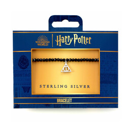 Carat Shop Harry Potter - Semi Precious Stone Bracelet With Sterling Silver Deathly Hallows Charm (Hpcr0529)
