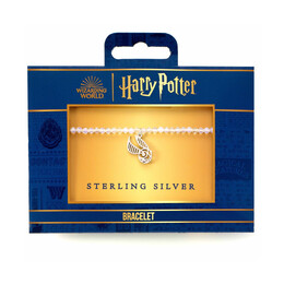 Carat Shop Harry Potter - Semi Precious Stone Bracelet With Sterling Silver Golden Snitch Charm (Hpcr0584)