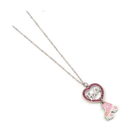 Carat Shop Barbie - Crystal Heart and Roller Skate Necklace (Bmn00004)