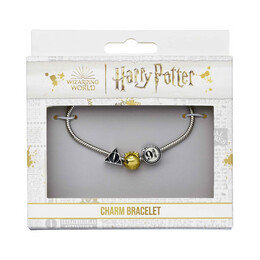 Carat Shop Harry Potter - Silver Colour Bracelet With Three Bead Charms Silver (Hp000372 )
