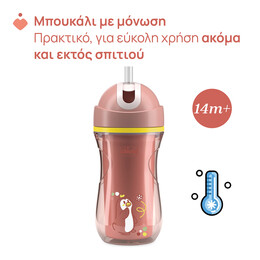 Chicco Ποτηράκι Sport Ροζ Για 14+ Μηνών