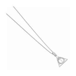 Carat Shop Harry Potter - Sterling Silver Deathly Hallows Necklace With Crystals (Bhpsn002)