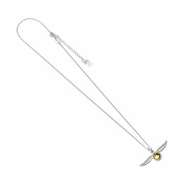 Carat Shop Harry Potter - Sterling Silver Golden Snitch Necklace With Crystals ( Bhpsn004)