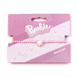 Carat Shop Barbie - Pink Bead Friendship Bracelet With Heart Shaped Bead (Bmfb0007)