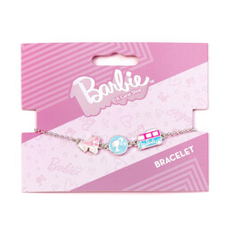 Carat Shop Barbie - Charm Bracelet With Three Enamelled fun Charms - Silhouette, Skate, & Camper van (Bmcb0009)