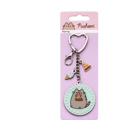 Carat Shop Pusheen - the cat Pizza Keyring With Mini Charms (Ptck0106)
