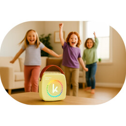 Kiddoboo mini Karaoke Speaker & Mic Yellow + NikoletaTV
