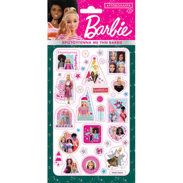Αυτοκόλλητα Puffy - Barbie/Χριστούγεννα