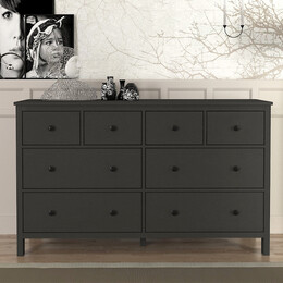 Συρταριέρα - Μπουφές Sabina Megapap Χρώμα Ανθρακί 160x50x96εκ.