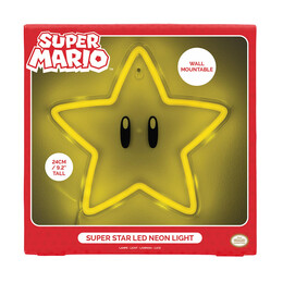 Paladone: Super Mario - Super Star Wall Mountable led Neon Light (Pp14711nnvn)
