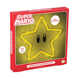 Paladone: Super Mario - Super Star Wall Mountable led Neon Light (Pp14711nnvn)