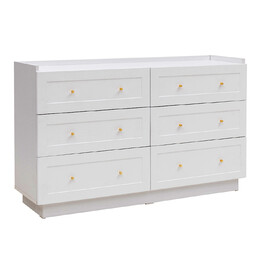 Συρταριέρα Henry Megapap Χρώμα Λευκό 140x40x75εκ.