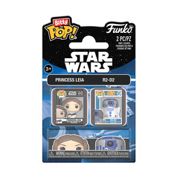 Funko Bitty Pop! 2-Pack Disney: Star Wars - Leia & R2d2 Vinyl Figures