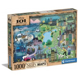 Παζλ 1000 Story Maps τα 101 Σκυλια τησ Δαλματιας