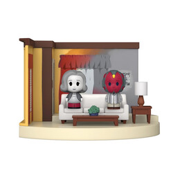 Funko Mini Moments: Marvel Studios Wandavision - 1960s - Wanda & Vision (Living Room) (Special Edition) Vinyl Collectibles