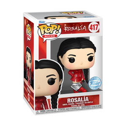 Funko Pop! Rocks: Rosalia (Bizcochito) (Red) (Diamond Glitter) (Special Edition) #417 Vinyl Figure