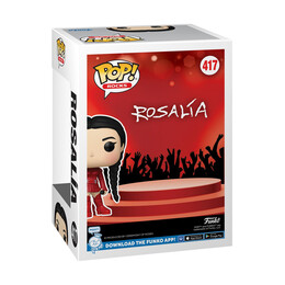 Funko Pop! Rocks: Rosalia (Bizcochito) (Red) (Diamond Glitter) (Special Edition) #417 Vinyl Figure